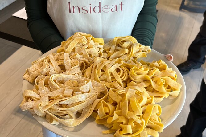 Rome Small Group Pasta Making Class with Wine and Italian Chef - From dough to a plate of fettuccine
