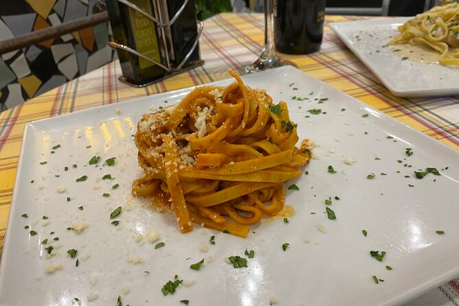 Rome - Tagliatelle Cooking Class with sit down Meal & Prosecco - Rolling, Cutting, and Eating the Pasta You Made