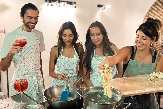 Rome Tipsy Cooking Class: Make Pasta and Mix 3 Spritz Cocktails - Starting with the Aperol Spritz