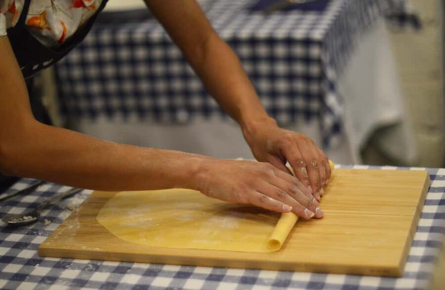 Rome: Traditional Pasta and Tiramisu Cooking Class - Rolling Fresh Pasta Dough by Hand