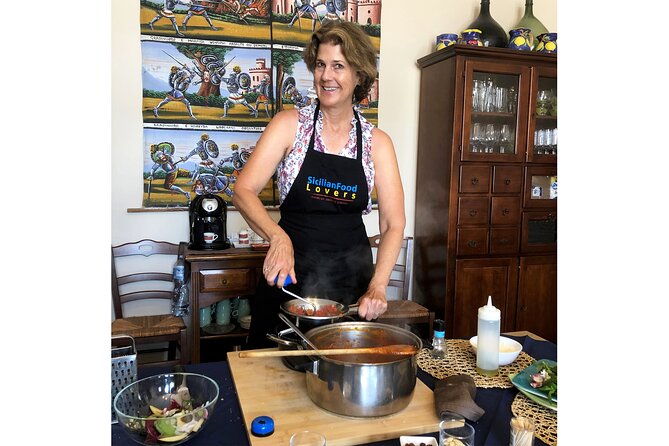 Sea Villa Cefalù: Hands-on 4-Course Pasta Cooking Class & Wine - Making Pasta alla Norma by hand