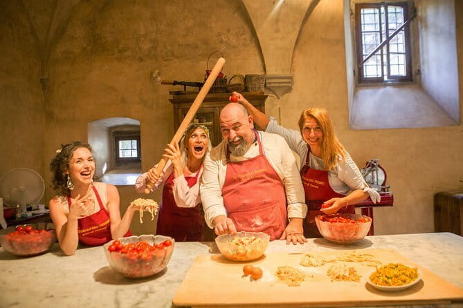 Small Group Pasta Making Class Wine Tasting in a Tuscan Castle - Key points at a glance