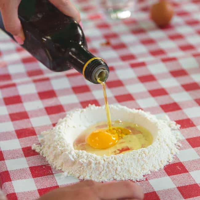 Sorrento: Pasta Making Class - Making eggplant parmigiana from scratch