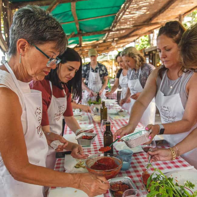 Sorrento: Pasta Making Class - Sitting down to the meal you prepared