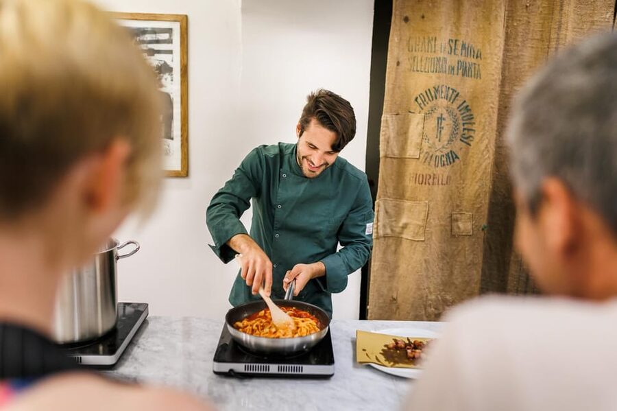 Super Fun Pasta and Gelato Cooking Class by the Vatican - A social meal with wine and artisan beer