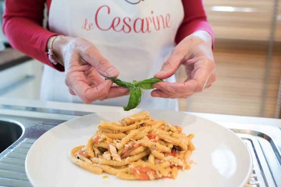 Taormina: Pasta & Tiramisu Cooking Class at a Local's Home - Sitting down with Donatella and Joe