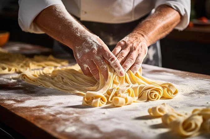 Top Class in Fettuccine, Ravioli, and Tiramisu - Picking tomato and basil, cacio e pepe, or amatriciana