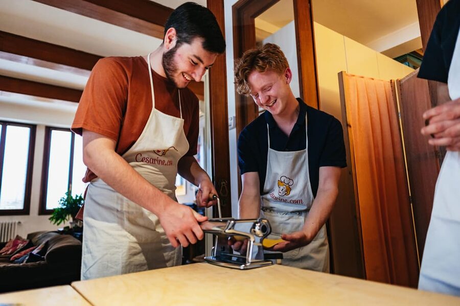 Venice: Pasta and Tiramisu Cooking Class at a Local's Home - Building tiramisu layer by layer