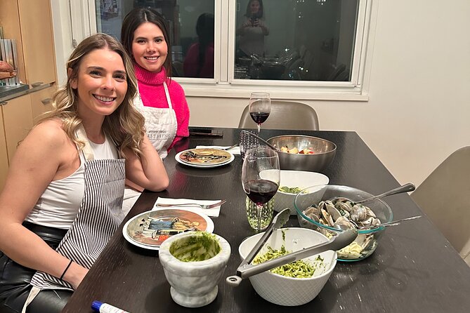 Viator Exclusive: Pasta Cooking Class & Dinner -Greenwich Village - Making pesto with two different techniques