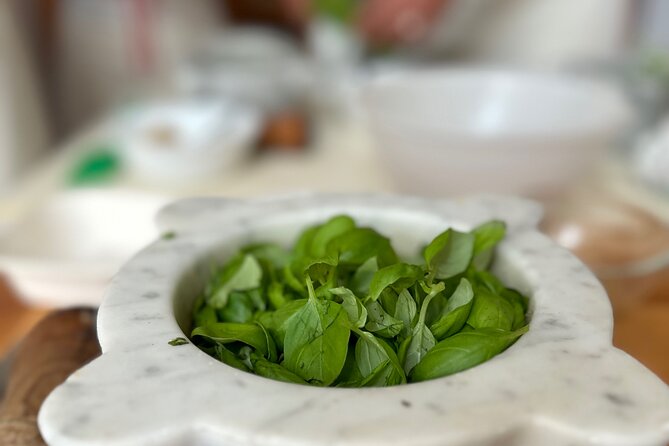 With Tiziana Cooking Class for Pesto , Gnocchi and Tiramisù - Starting with focaccia and Genoese pesto